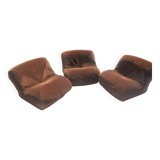 Set of 3 airborne "potato" fire chairs