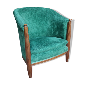 Fauteuil tonneau art déco