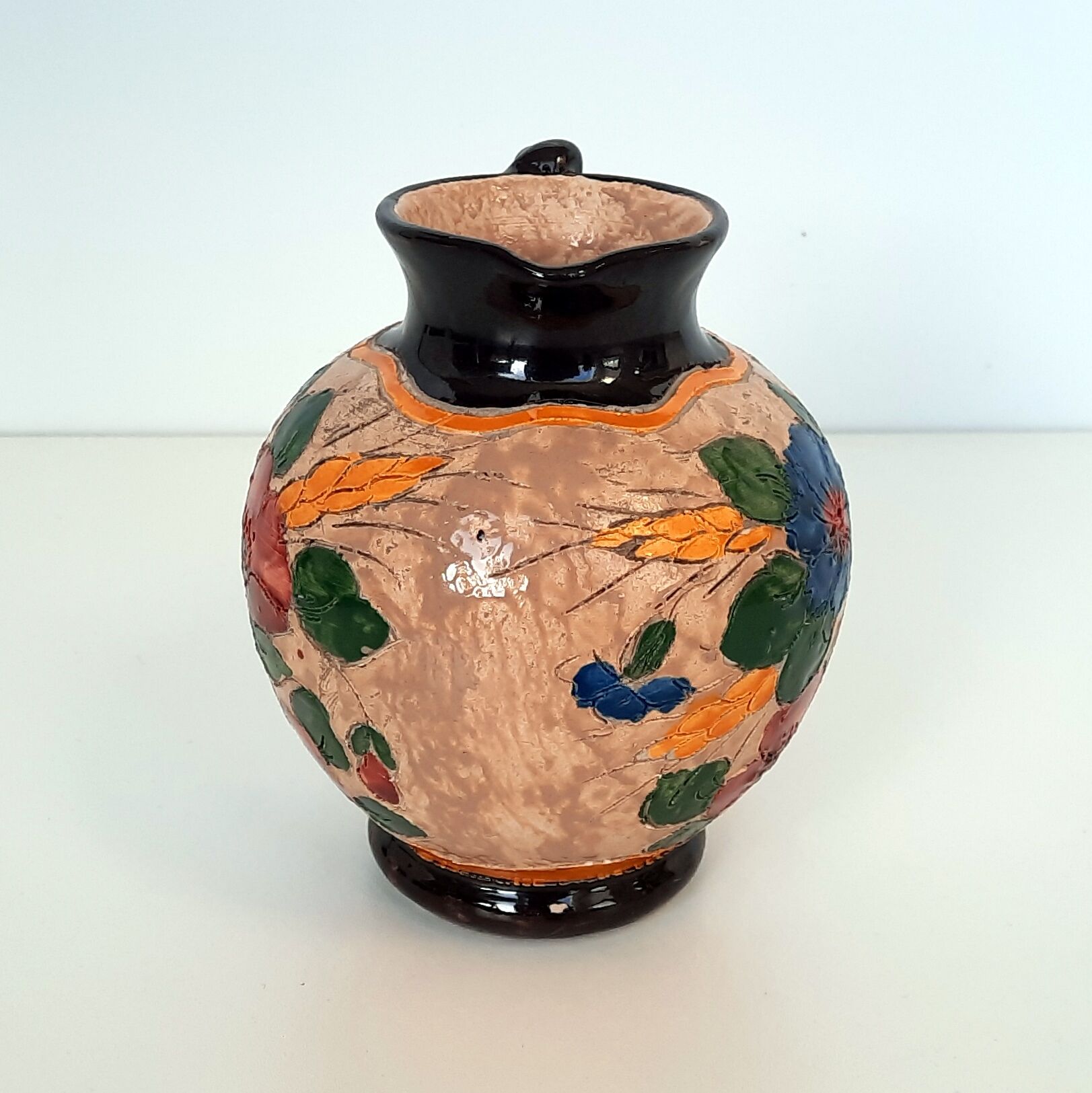 Vallauris ceramic vase signed Jérôme Massier