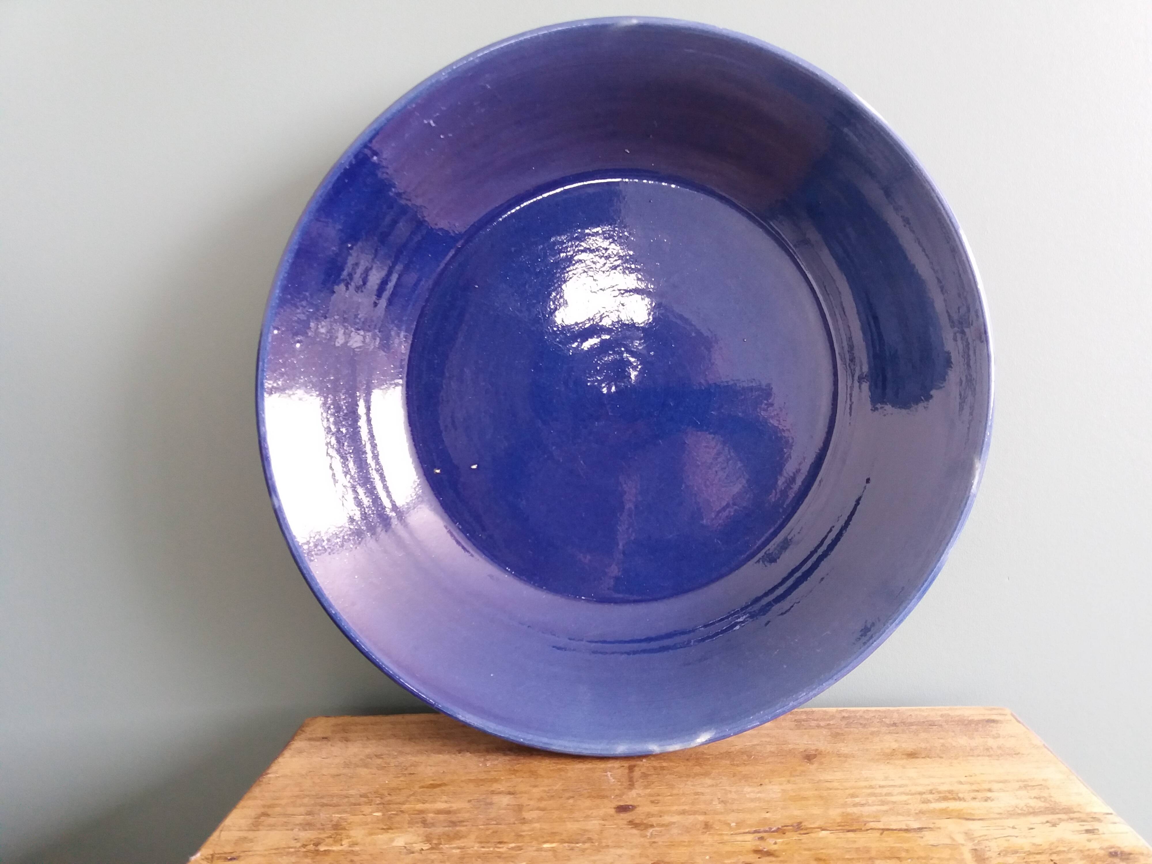 Plat saladier céramique artisanale 34 cm