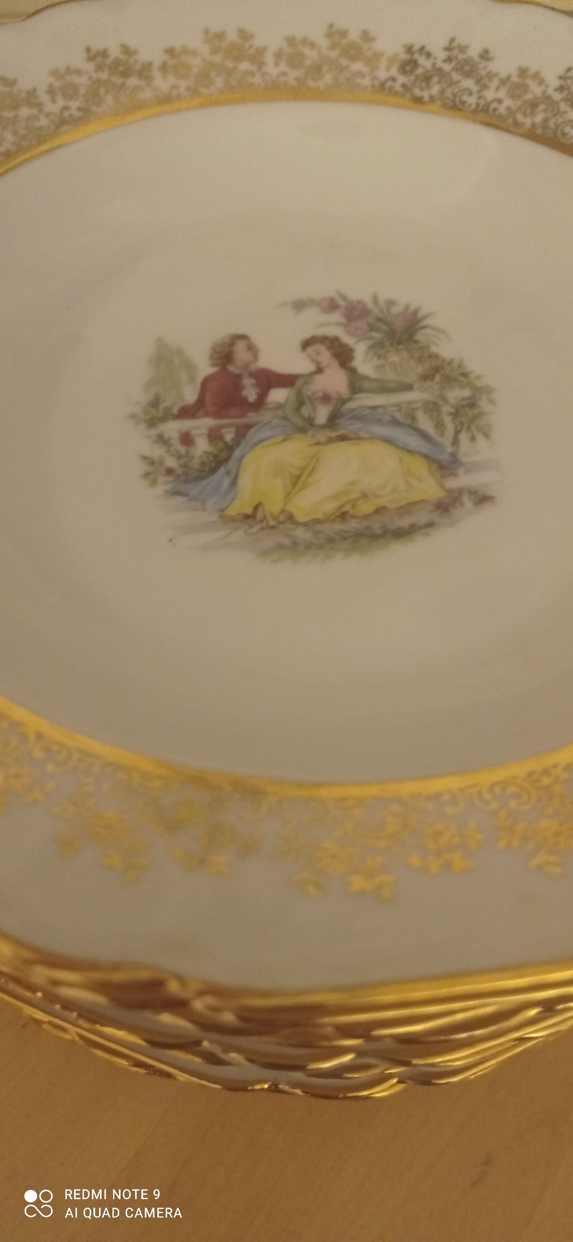Antique porcelain plates