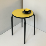 Yellow vintage stool
