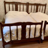 Bed made of vintage wood