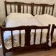 Lit simple en bois vintage