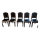 Set of 5 Art Deco chairs + one with a broken leg.