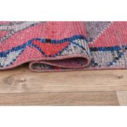 Pink Vintage Turkish Oushak Handmade Wool Tribal Runner Rug 85x378