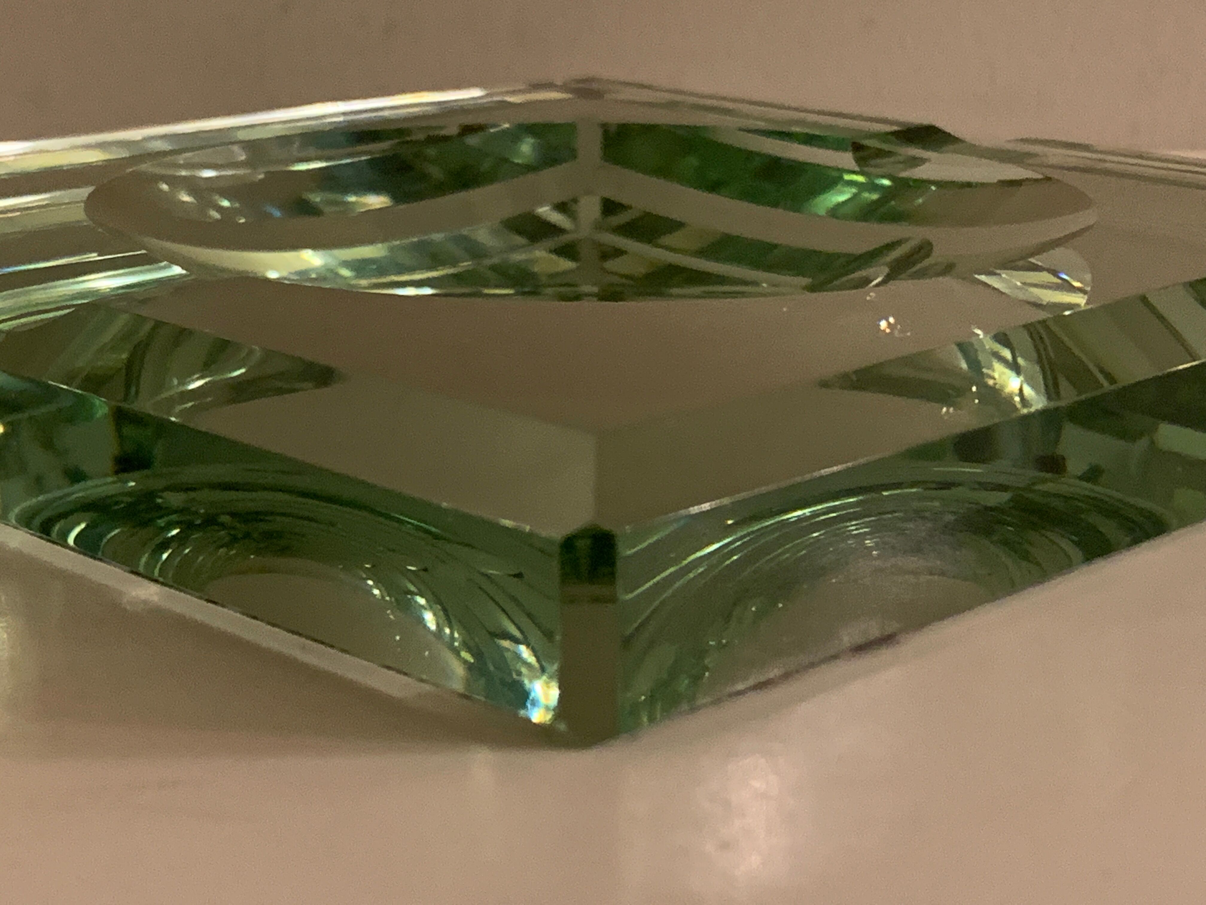 Jean Luce's square mirror art deco ashtray