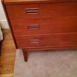 Convenient Danish teak secretary Craftsmanship M.K from the 60s