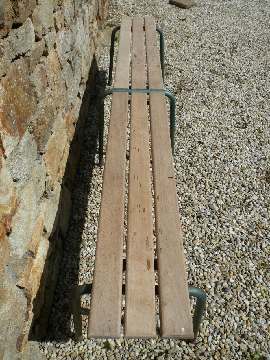 Vintage school bench