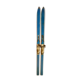Pair of vintage wooden skis