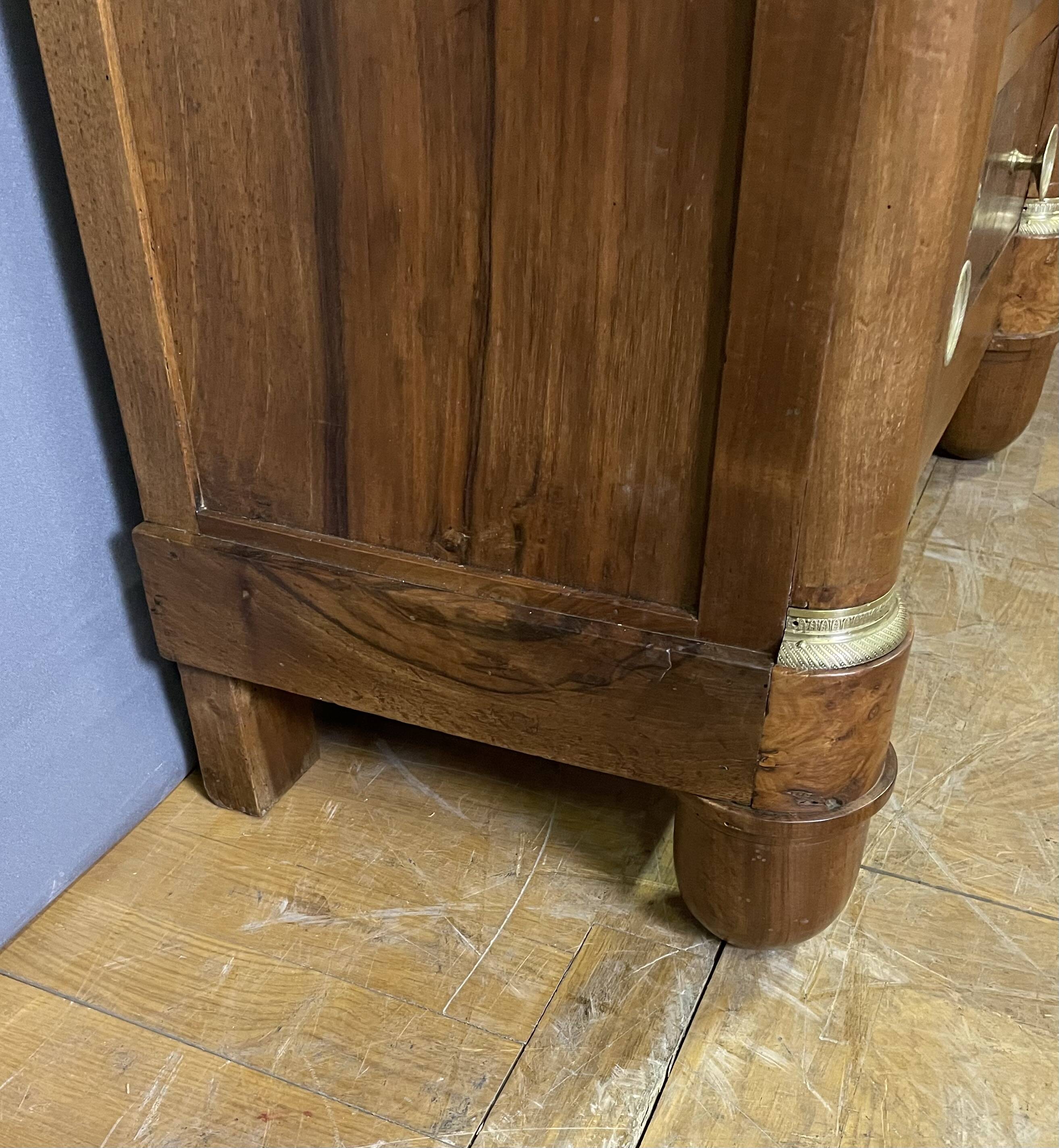 Empire period walnut secretary