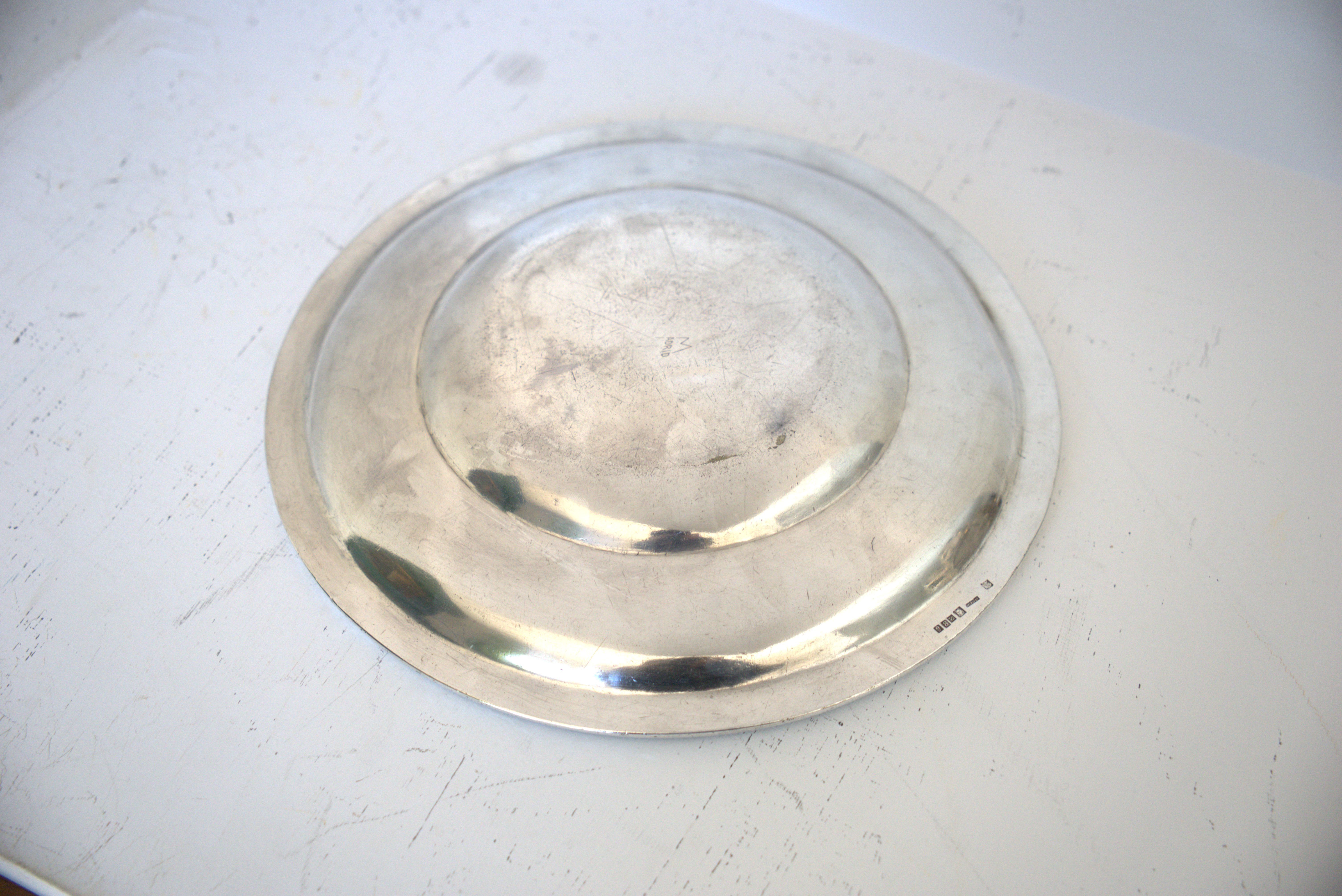 Set of silver-plated serving dishes