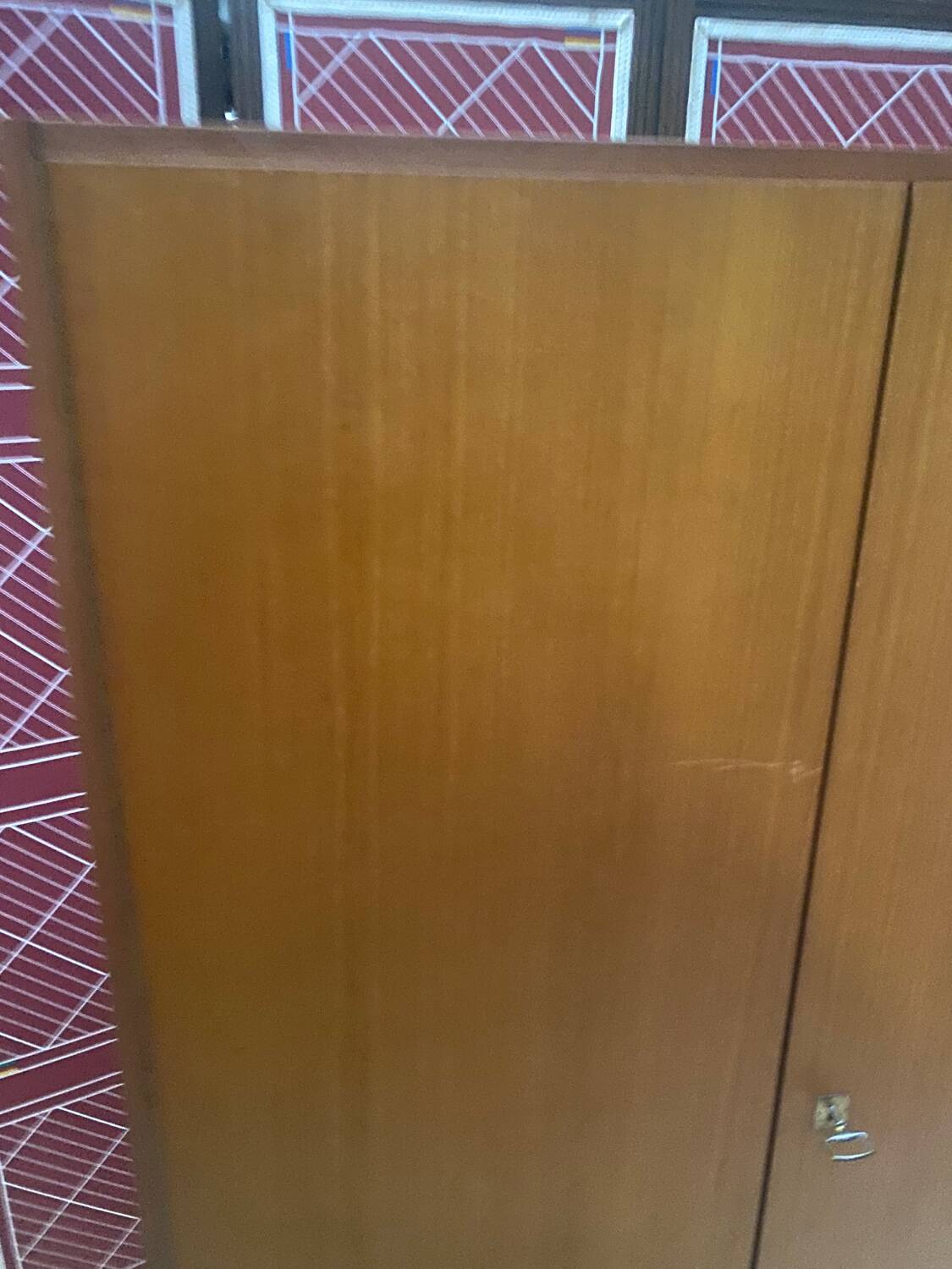 Vintage 50s wardrobe with 4 shelves