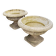 Pair of medicis vases in old reconstituted stone 1950s