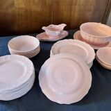 Salins 38 Piece Pink Dinnerware Set
