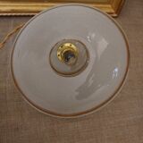 Sandblasted glass portable lamp
