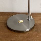 Eye ball lamp. 1970. Brushed stainless steel.