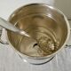 Silver metal ice bucket from Christofle House