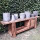 Workshop workbench L261xD50xH80,5cm old beech