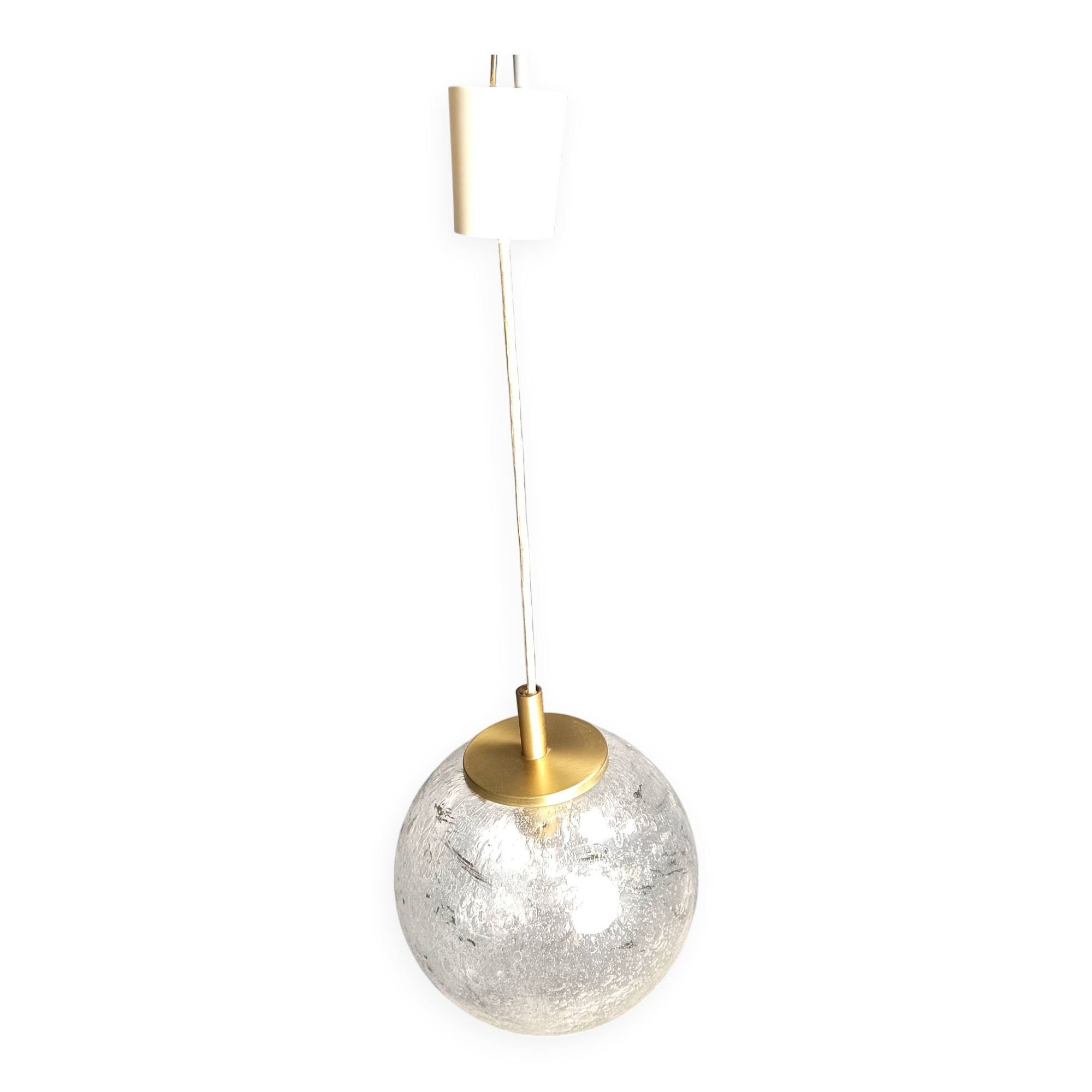 Vintage globe pendant light by Doria Leuchten, 1960s