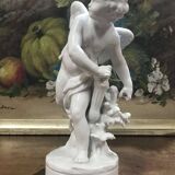 White porcelain cherub, work from the 1950s
