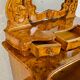 Commode coiffeuse Louis-Philippe en loupe d'orme et frêne - env. 1840-1860