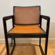 Chaises en bois et cannage vintage