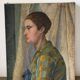 Profile of a woman, oil on canvas signed Henry Portal.