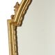 Miroir cranté en or classique Deknudt, biseauté, style Louis XVI, 94 cm