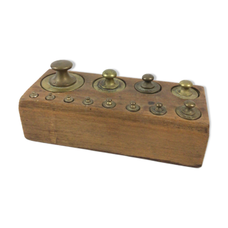 Brass weight series, complete