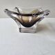 Murano Sommerso transparent brown glass catchall