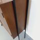 Vintage Italian double modular shelving unit in wood and metal
