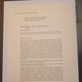 Botanical board butome in umbrella