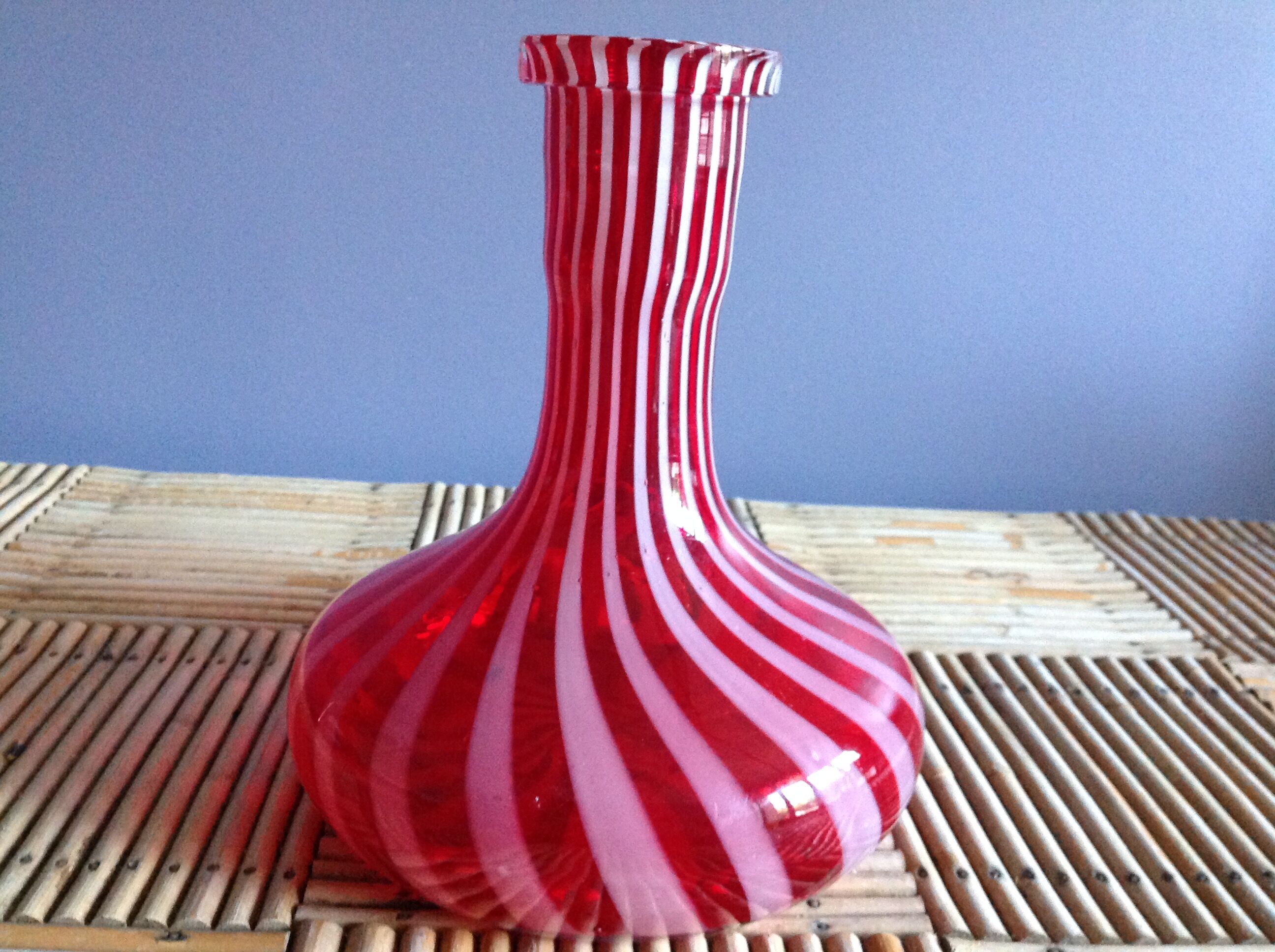Vintage striped carafe