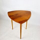 Table basse console polonaise en forme de feuille des années 70