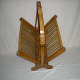 Bamboo folding magazine rack from the 40s - 50s