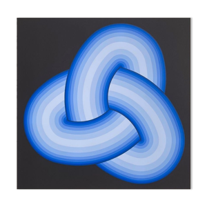 Sérigraphie Op Art Blue - 1975