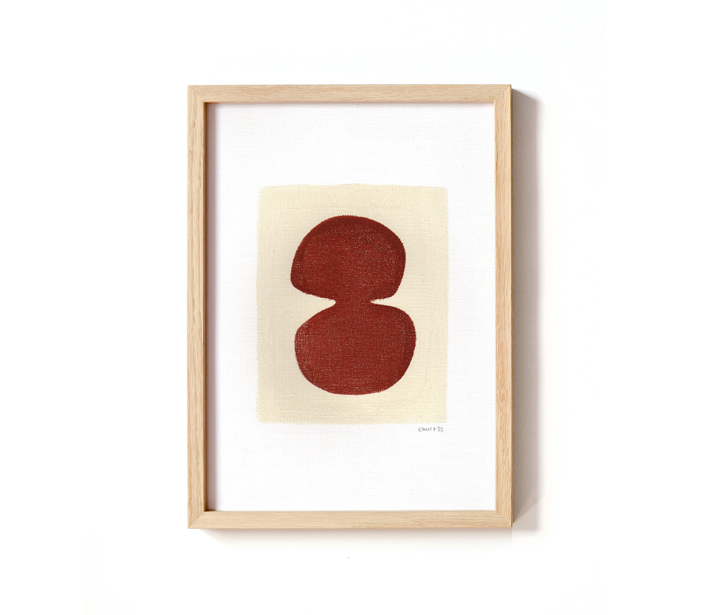 Duo of terracotta paints M760 and M761 signed EAWY