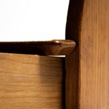 Set of 5 oak wall shelves Marcel Gascoin 50s reconstruction