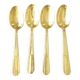 4 table spoons in silver metal from the brand frionnet françois art deco style
