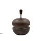 Mid-century modern brown ceramic lamp base,  France 1960s