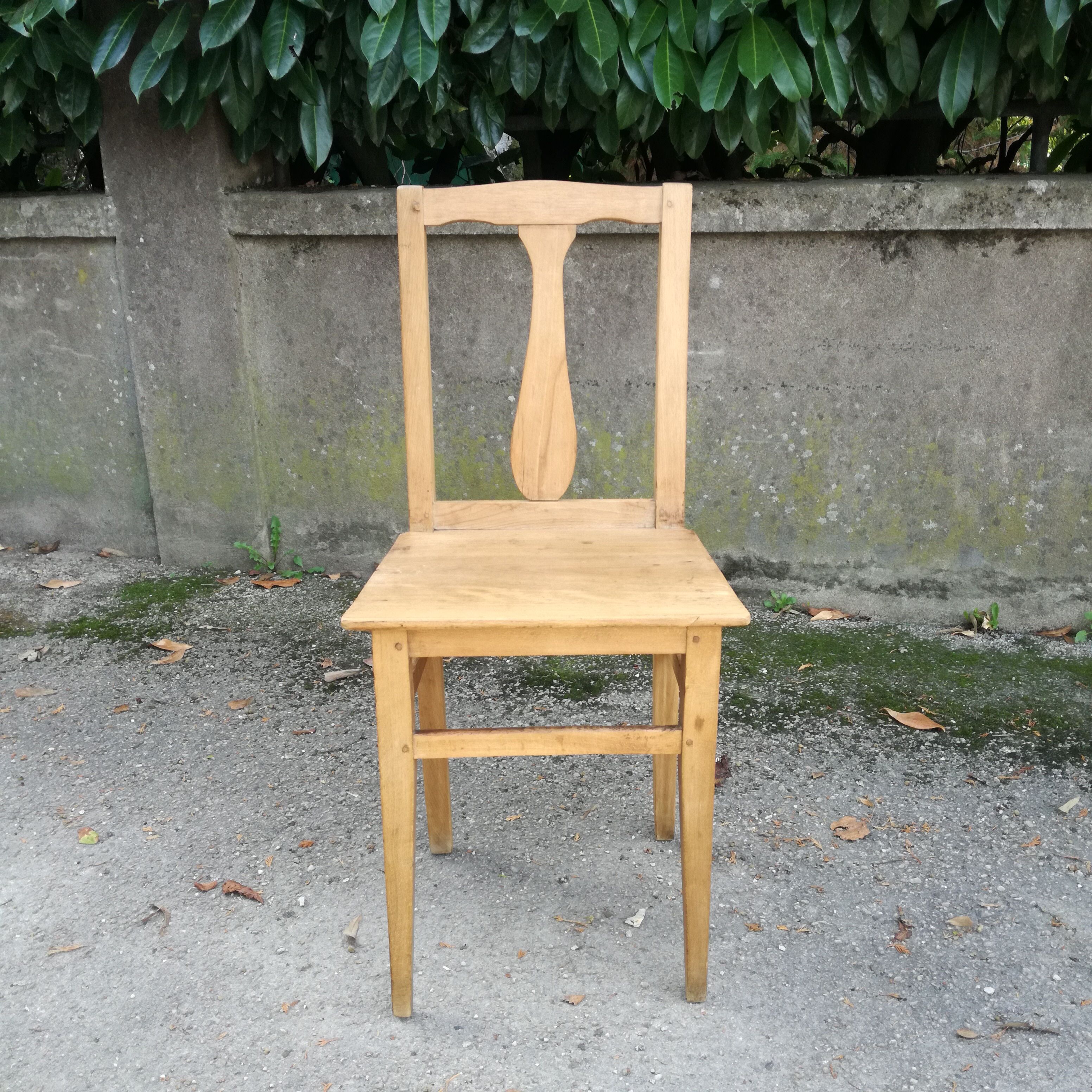 Chaise en bois, France 1940