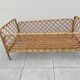 Vintage rattan child or baby bed