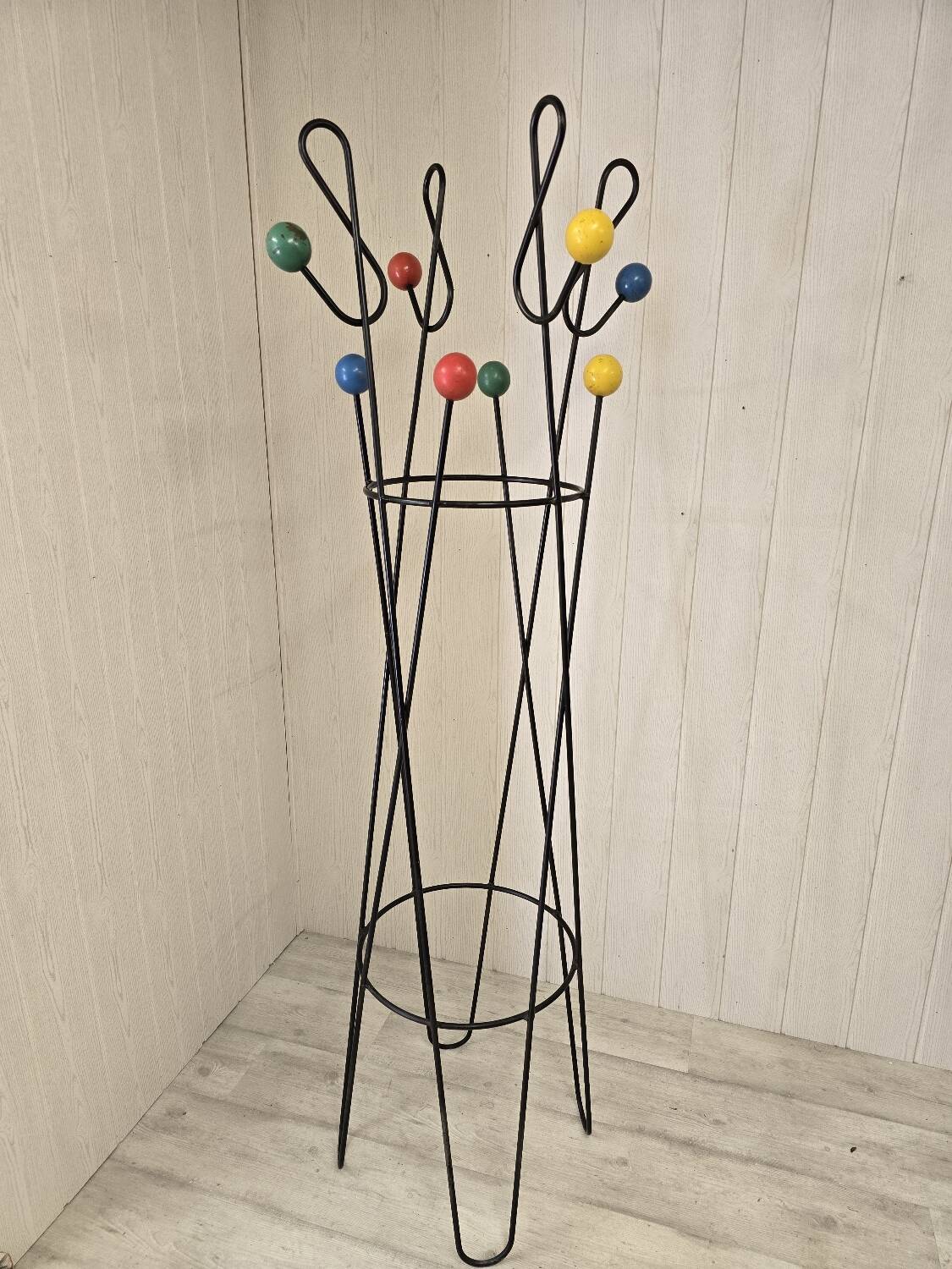 Vintage coat rack "cle de sol" 1950