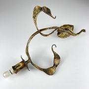 Brutalist metal wall lamp by Salvino Marsura, Italy, 1960s.