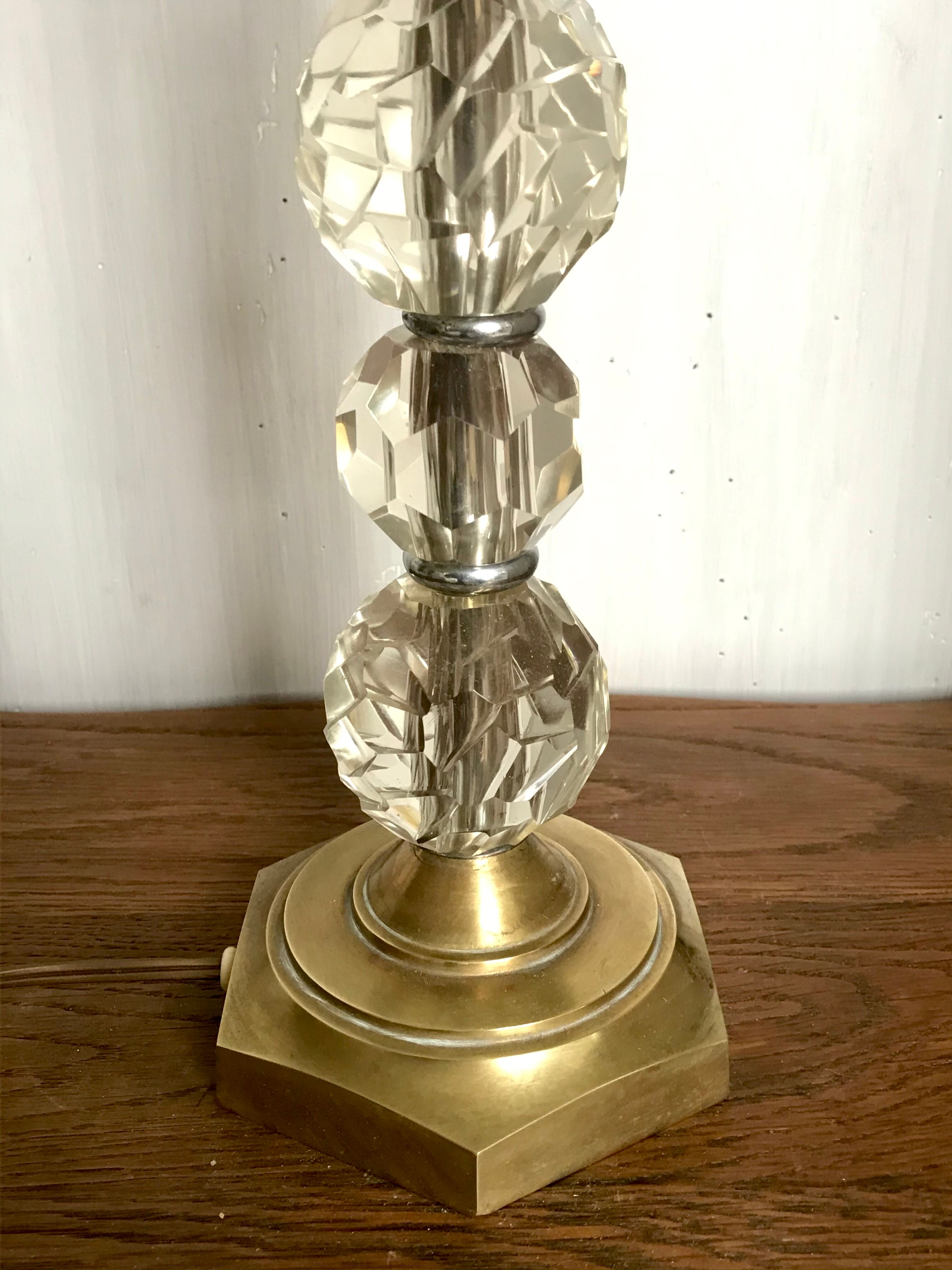Vintage crystal lamp