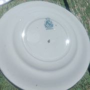 antique Lunéville "Opaque" plates