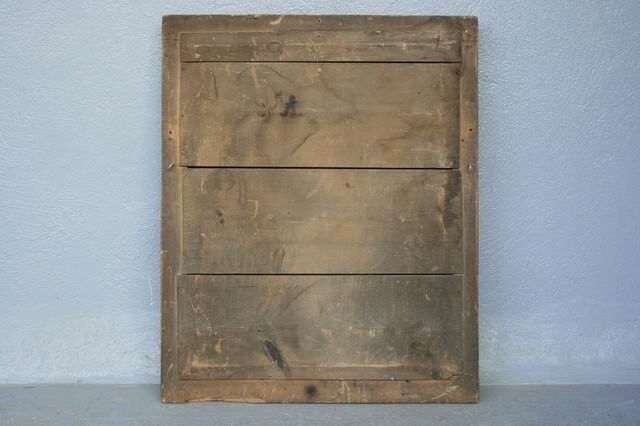 Mirror restoration in Golden stucco