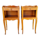 Pair of vintage Louis XV style bedside tables, wood