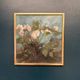 Original Swedish Oil on Canvas – “White Flowers” by M. Jakobsson – Signed – Vintage & Framed – 46 × 44 cm (18.1" × 17.3")